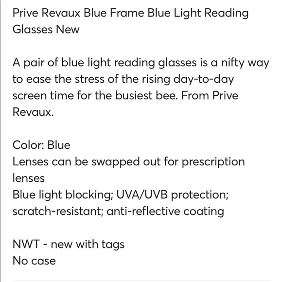 🌹🌹Privè Revaux Reading Glasses NWT🌹🌹 - Picture 8 of 8